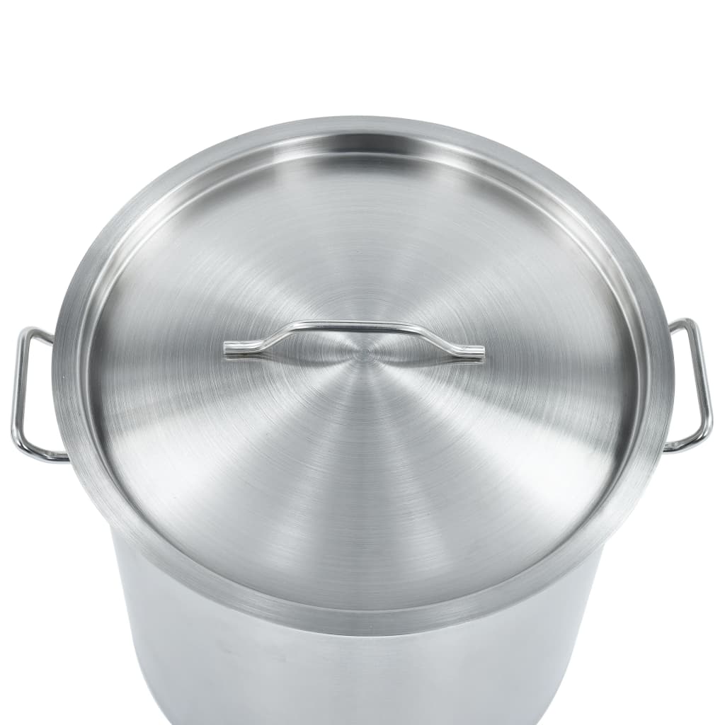 vidaXL Stock Pot 26 L 32x32 cm Stainless Steel vidaXL