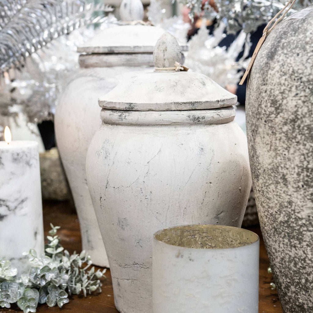 Shades 4 Seasons Stone Ginger Jar Vase - Stylish Decor Shades 4 Seasons