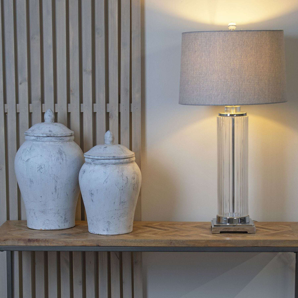 Shades 4 Seasons Stone Ginger Jar Vase - Stylish Decor Shades 4 Seasons