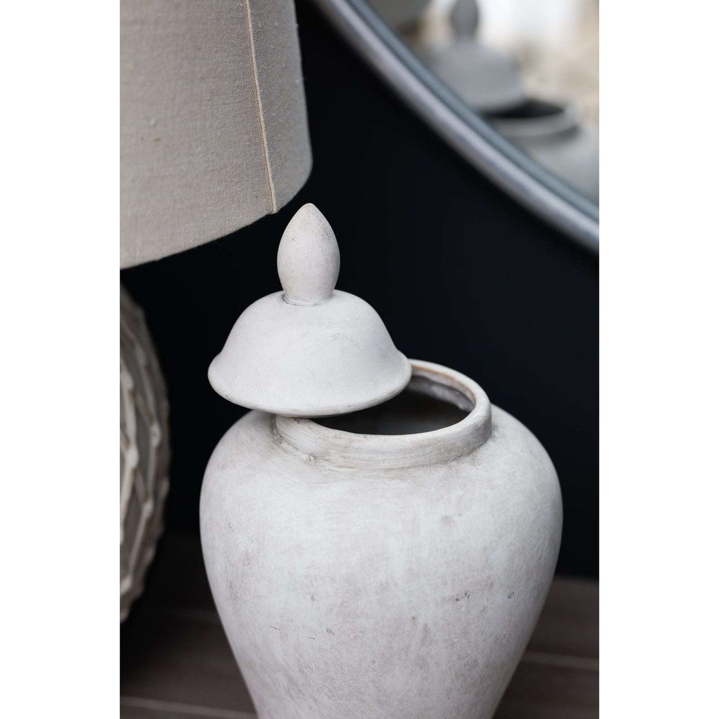 Shades 4 Seasons Stone Ginger Jar Decorative Ornament Shades 4 Seasons