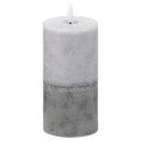 Luxe Collection Natural Glow 3x6 Stone LED Candle STONE PLASTIC Shades 4 Seasons