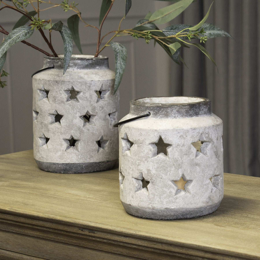 Bloomville Large Stone Star Lantern Shades 4 Seasons