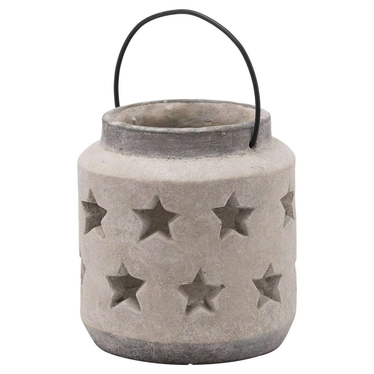 Shades 4 Seasons Stone Star Lantern Candle Holder STONE CERAMIC Shades 4 Seasons