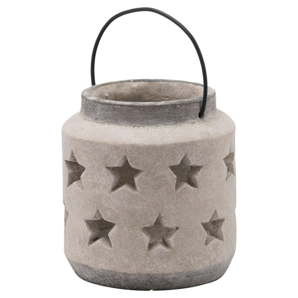 Shades 4 Seasons Stone Star Lantern Candle Holder STONE CERAMIC Shades 4 Seasons