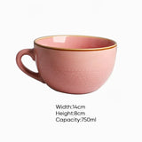 Nisu Home Stoneware Cup in Pink with 750ml capacity and elegant design for everyday use