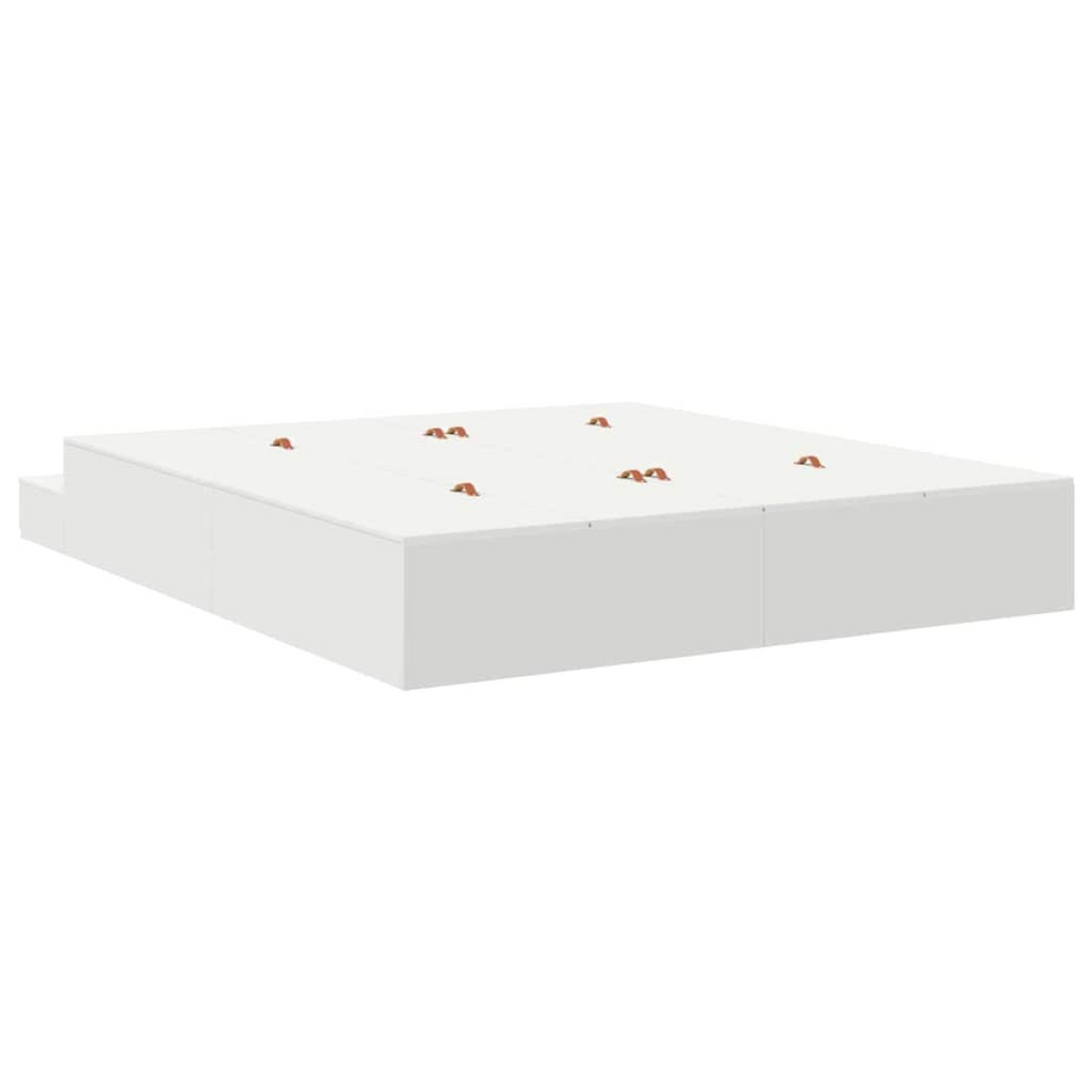 vidaXL Storage Bed Frame White 236.5 x 180 x 31.5 cm Engineered wood vidaXL