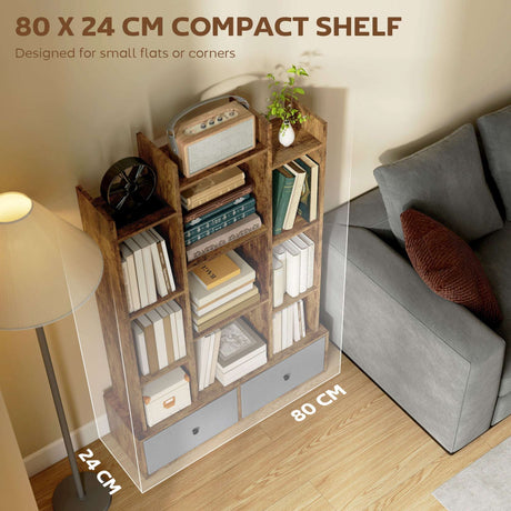 80 x 24 cm compact shelf by Wise Galleria, perfect storage unit for small flats or corners