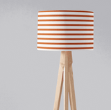 Shadow Bright Lampshade with Orange and White Stripes for Stylish Home Decor