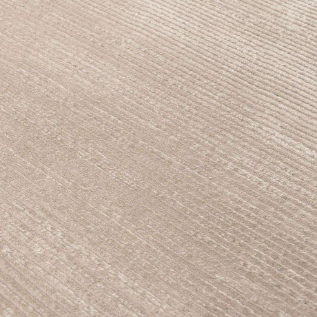 Soft beige Striped Rug with a textured finish for added comfort and style in any room