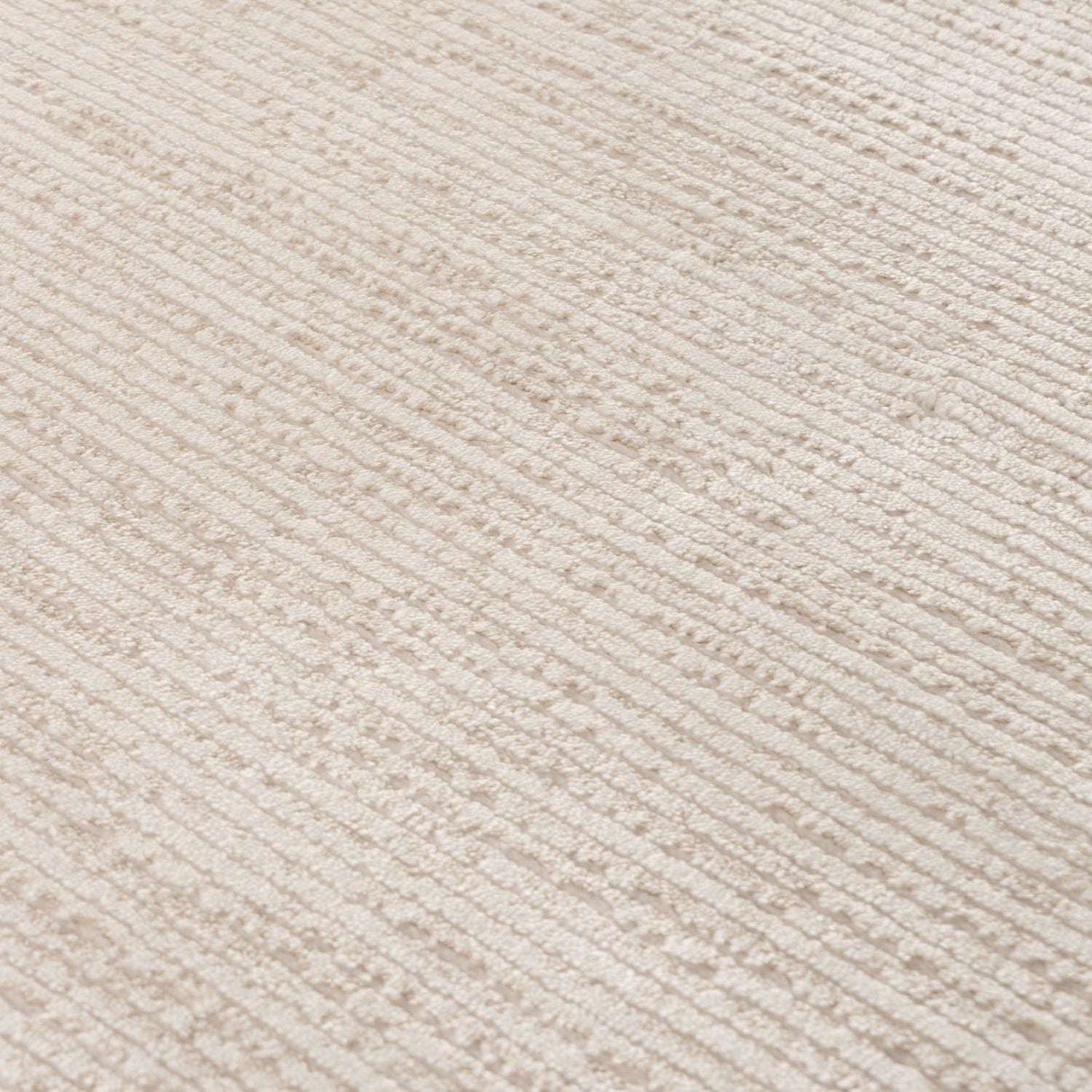Soft textured Striped Rug in neutral tones, perfect for enhancing any home decor