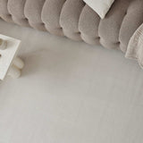 Elegant Striped Rug in neutral tones, perfect for enhancing modern living spaces and adding texture