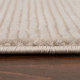 Soft cream Striped Rug by The Rugs with a textured surface for a stylish home decor