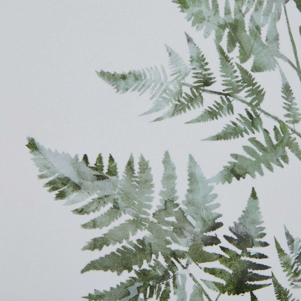 Watercolour Bracken Fern In Washed Wood Frame Shades 4 Seasons