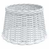vidaXL White Woven Lampshade for a Stylish and Elegant Lighting Solution
