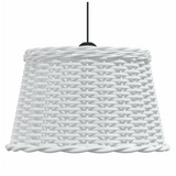 VidaXL White Woven Lampshade for a Stylish and Modern Lighting Solution