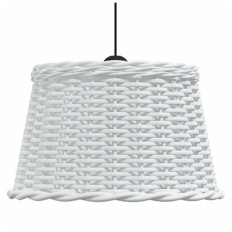 VidaXL White Woven Lampshade for a Stylish and Modern Lighting Solution