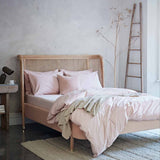 Cotton Collective White Sheet Set for Stylish Bedrooms Blush Cotton Collective