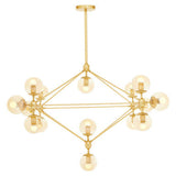 Abira Fifteen Arm Gold Finish Pendant Light Orsina