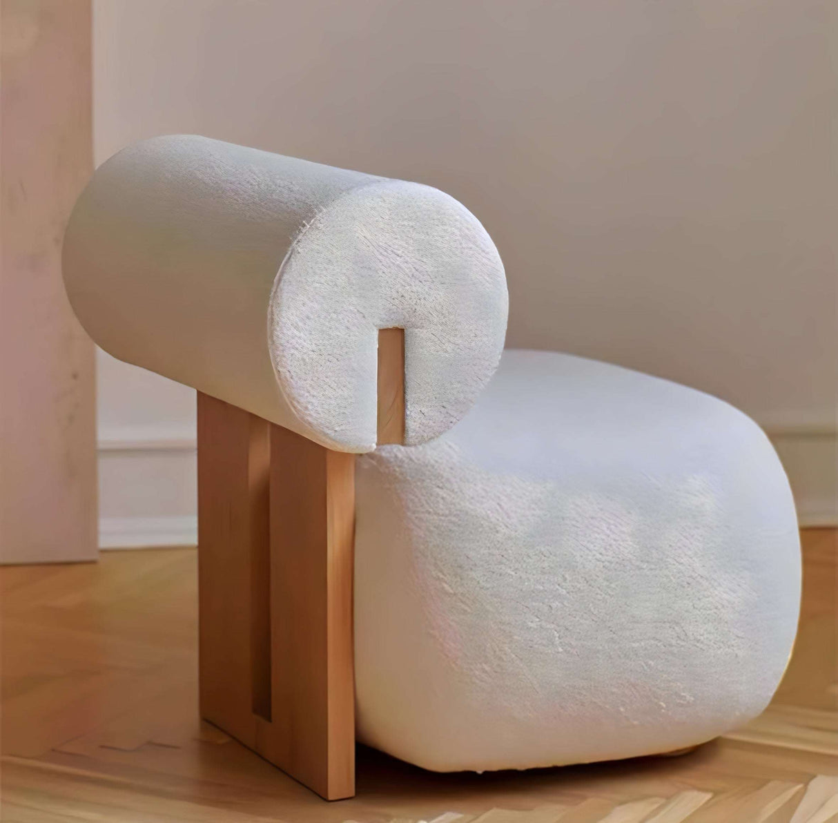 Nisu Home Modern Chair with a Unique Design and Comfortable Upholstered Finish