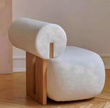 Nisu Home Modern Chair with a Unique Design and Comfortable Upholstered Finish