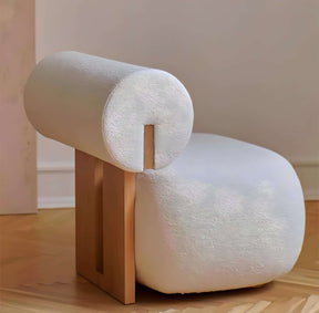 Nisu Home Modern Chair with a Unique Design and Comfortable Upholstered Finish