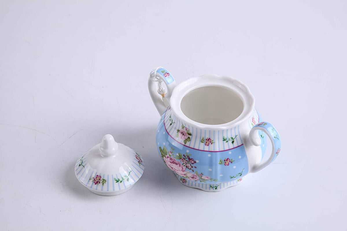 Charming floral pattern sugar bowl from London Boutique Lifestyle with a lid and elegant design