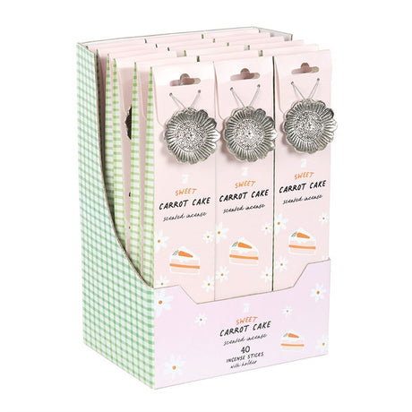 Set of 18 Carrot Cake Incense Stick Gift Sets in Display N/A