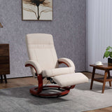 Comfortable Wise Galleria Swivel Chair with reclining feature and elegant wooden base in a modern living room