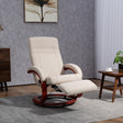 Comfortable Wise Galleria Swivel Chair with reclining feature and elegant wooden base in a modern living room