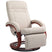 Comfortable Wise Galleria Swivel Chair with wooden frame and reclining feature in beige fabric