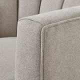 Shades 4 Seasons Modern Swivel Chair in Grey Fabric Shades 4 Seasons