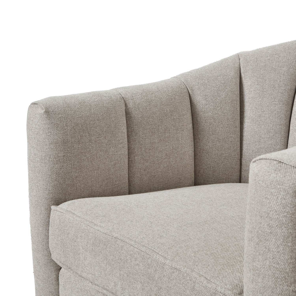 Shades 4 Seasons Modern Swivel Chair in Grey Fabric Shades 4 Seasons