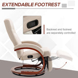 Wise Galleria Swivel Chair with extendable footrest and separate backrest controls for comfort