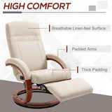 Wise Galleria Swivel Chair with breathable linen feel surface and thick padding for comfort