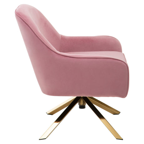 Orsina Stylish Pink Avery Swivel Chair Orsina