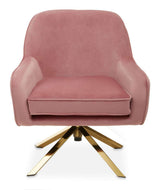 Orsina Stylish Pink Avery Swivel Chair Orsina