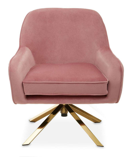 Orsina Stylish Pink Avery Swivel Chair Orsina