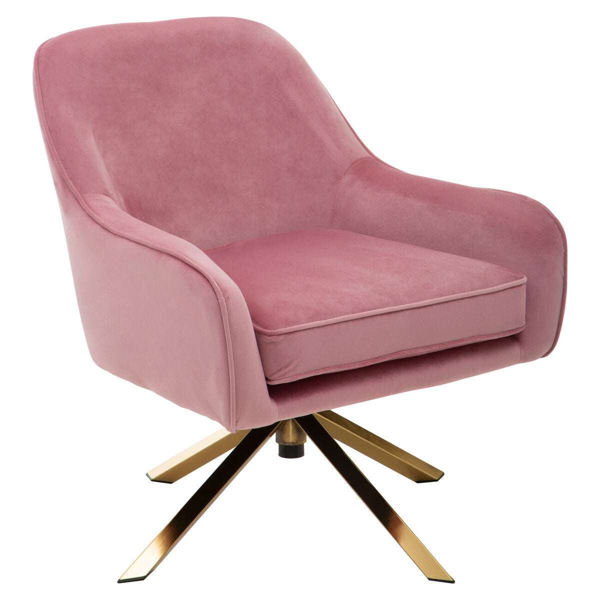 Orsina Stylish Pink Avery Swivel Chair Orsina