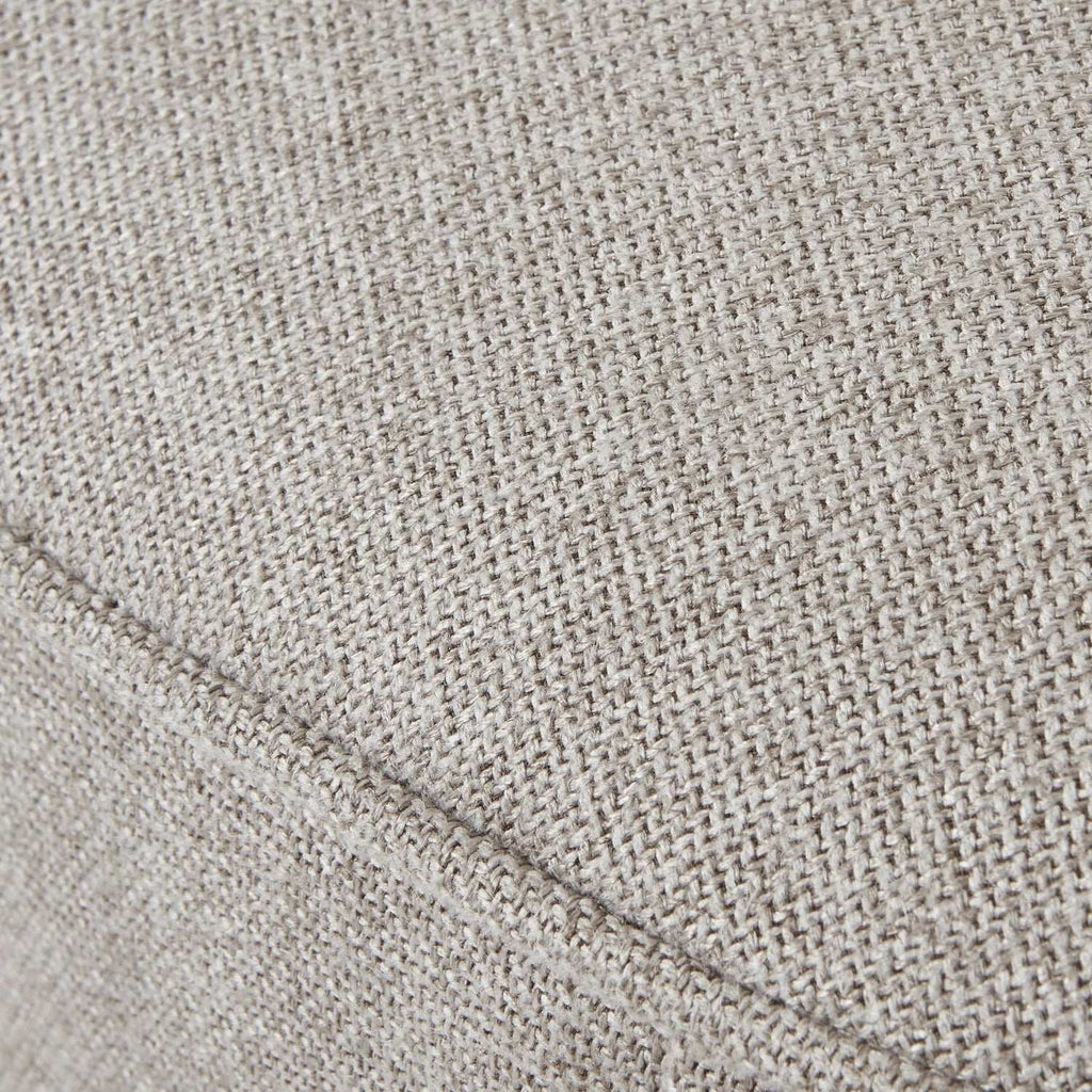 Lily Swivel Ottoman In Oatmeal Twill Shades 4 Seasons