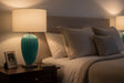 Apus Ceramic Table Lamp in Turquoise Orsina