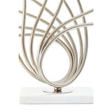 Orsina Table Lamp with elegant curved metal design and a stylish white base