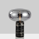 Nisu Home Table Lamp with a sleek glass shade and marble base for modern decor
