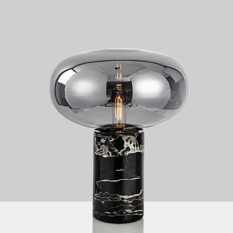Nisu Home Table Lamp with a sleek glass shade and marble base for modern decor