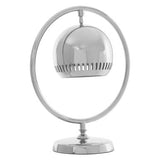 Orsina Table Lamp with Chrome Finish and Contemporary Circular Design for Modern Interiors