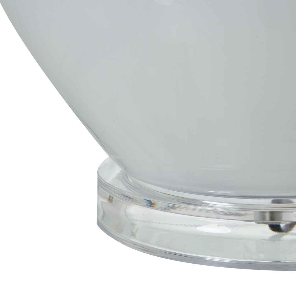 Grey Shadows Table Lamp With Linen Shade Shades 4 Seasons