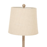 Shades 4 Seasons Table Lamp with a natural linen shade and wooden base for elegant lighting