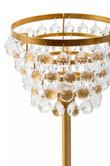 Orsina Table Lamp with Crystal Drops and Gold Finish for Elegant Home Decor