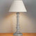 Shades 4 Seasons Classic Wooden Table Lamp with Linen Shade BEIGE WOOD Shades 4 Seasons