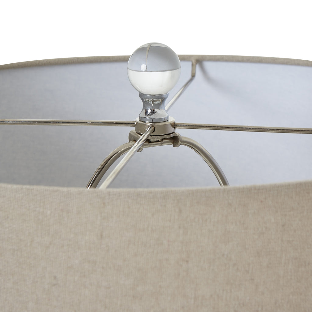 Grey Shadows Table Lamp With Linen Shade Shades 4 Seasons