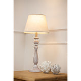 Dunum Column Table Lamp With Linen Shade Shades 4 Seasons